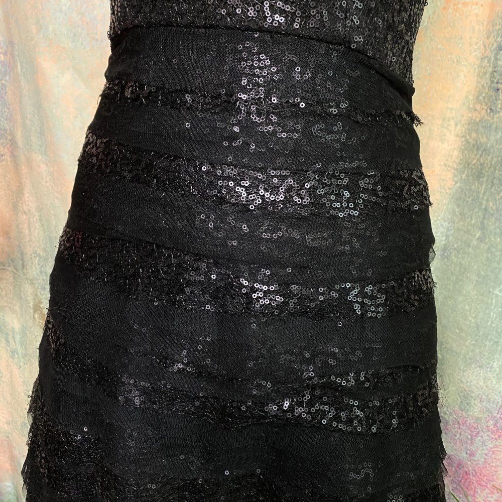 ๐BCBGMaxAzria Lace & Sequins Semi Formel Dress - Picture 4 of 16